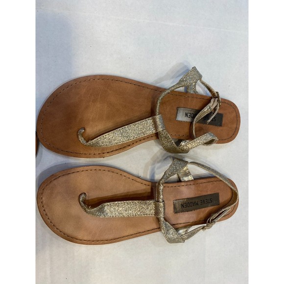 Steve Madden Gold Thong Sandal Bundle Women's Size 7.5 - Picture 3 of 10